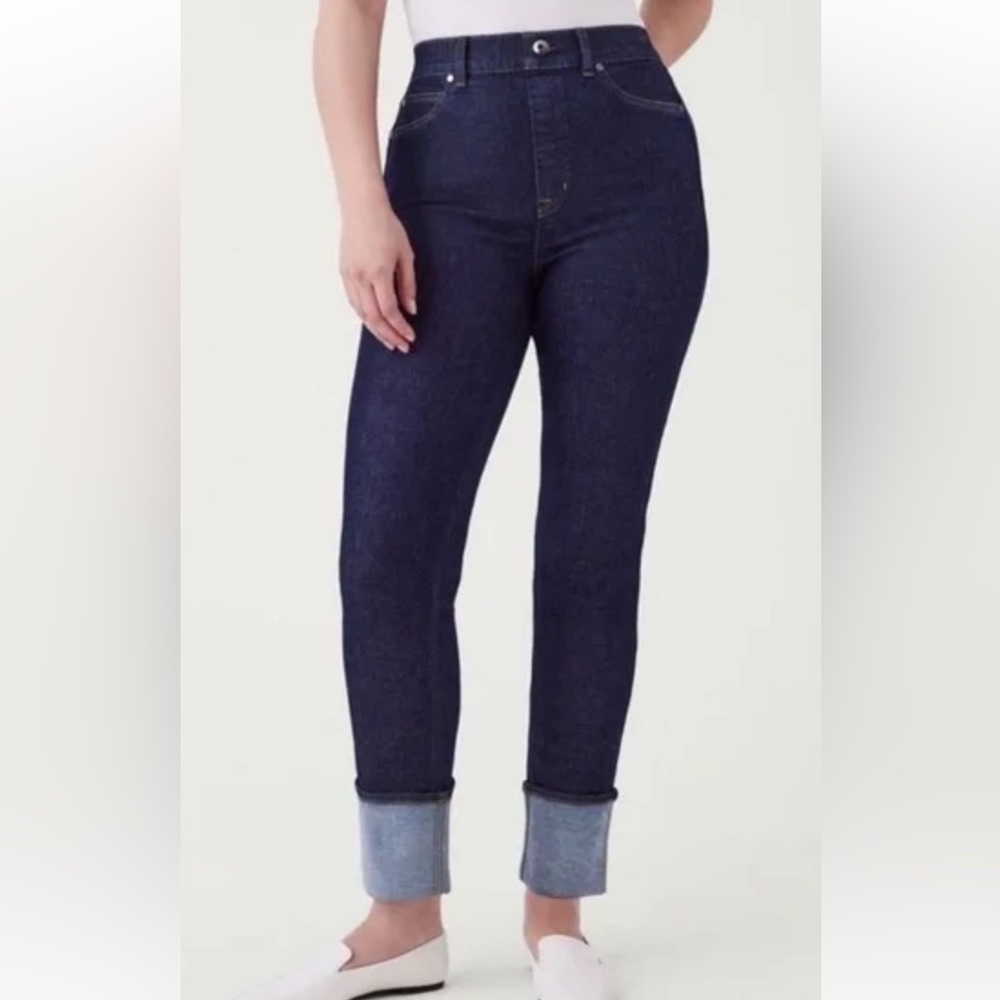 SPANX Women's High Rise Jeans - Dark Blue